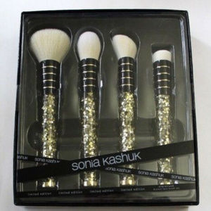 Sonia Kashuk Gold Glitter Starstruck 4-Piece Brush Set Limited Edition